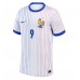 Camiseta Francia Olivier Giroud #9 Visitante Equipación Eurocopa 2024 manga corta